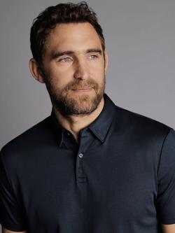 Charles Tyrwhitt Regular Fit Cotton Polo Shirt - view 2, Petrol Blue