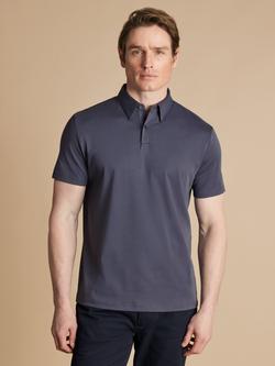 Charles Tyrwhitt Regular Fit Cotton Polo Shirt, Dark Mauve