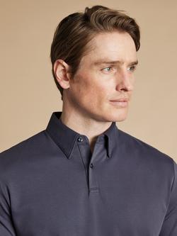 Charles Tyrwhitt Regular Fit Cotton Polo Shirt - view 2, Dark Mauve