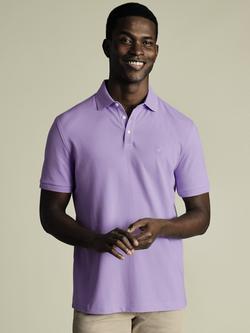Charles Tyrwhitt Regular Fit Cotton Blend Polo Shirt, Lilac Purple