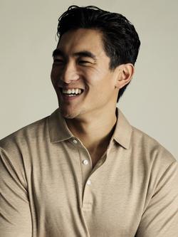 Charles Tyrwhitt Regular Fit Linen Polo Shirt - view 2, Oatmeal