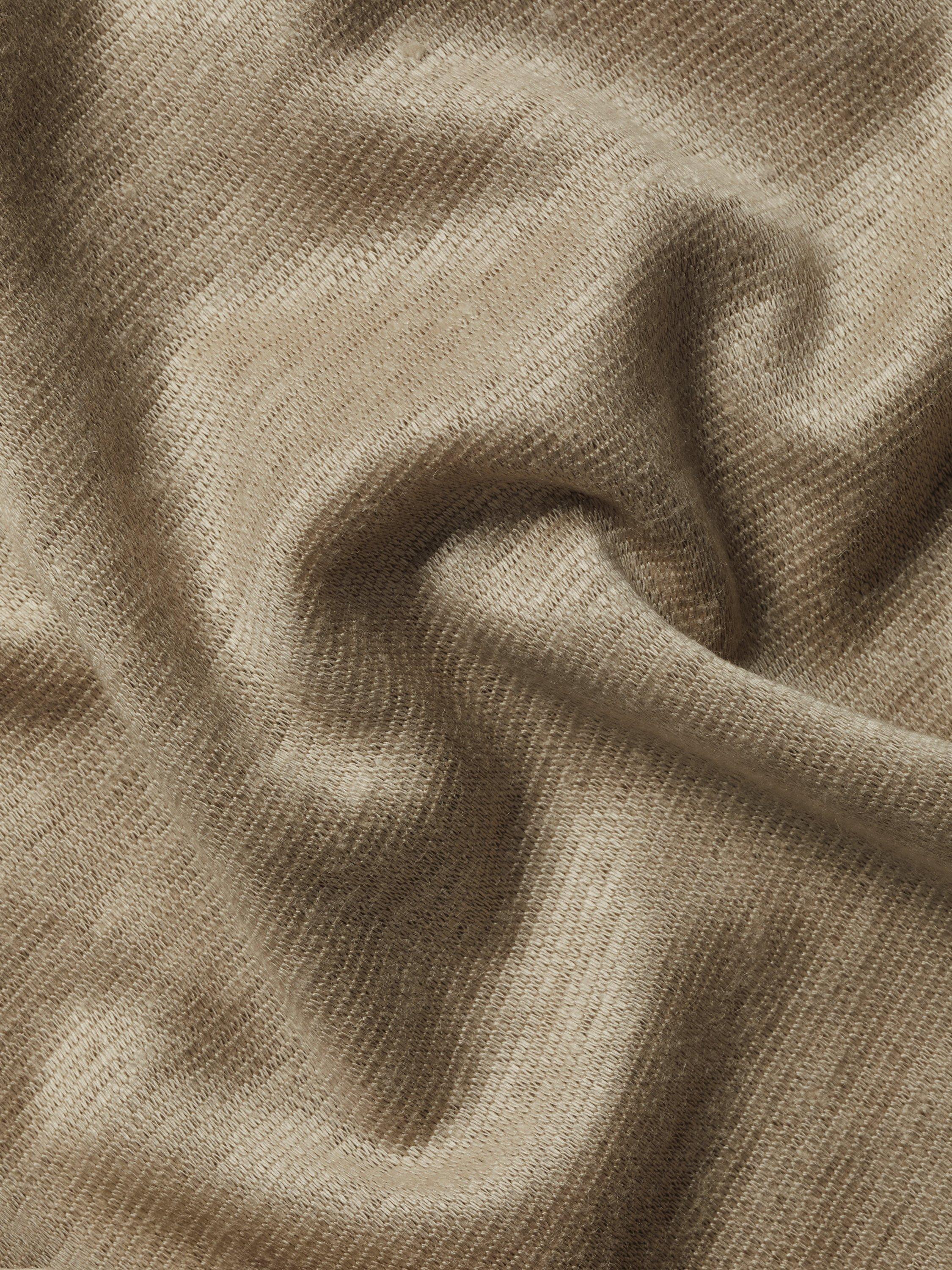 Product image 5 of 5, which shows Charles Tyrwhitt Regular Fit Linen Polo Shirt, Oatmeal, XXL