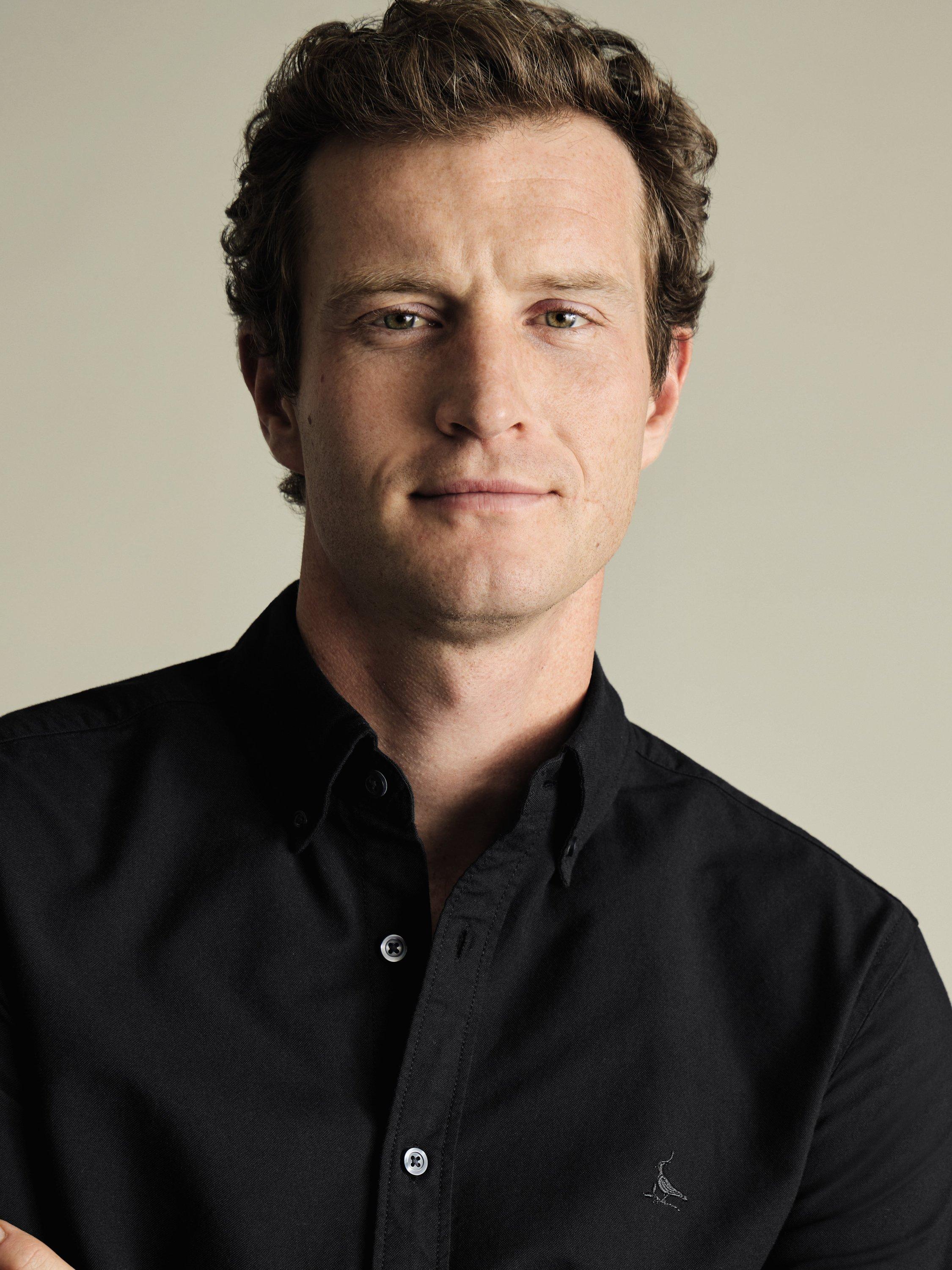 Product image 2 of 6, which shows Charles Tyrwhitt Regular Fit Button Down Collar Cotton Shirt, Black, L