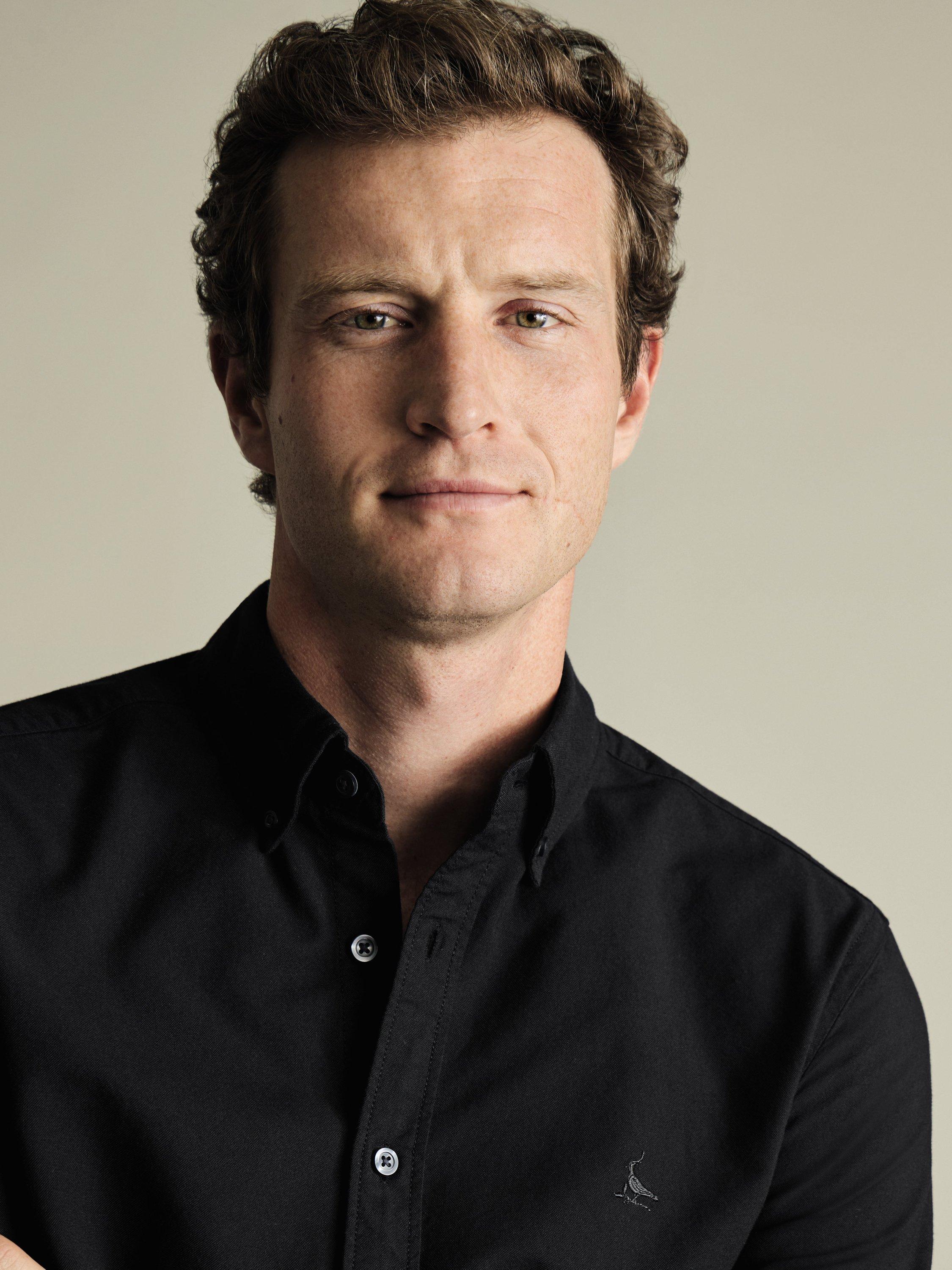 Product image 2 of 6, which shows Charles Tyrwhitt Slim Fit Button Down Collar Cotton Shirt, Black, XXL