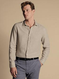 Charles Tyrwhitt Slim Fit Pure Linen Shirt, Oatmeal