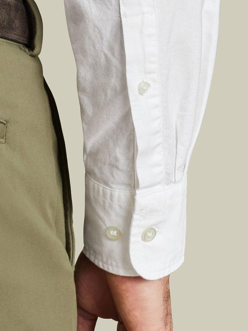 Product image 3 of 6, which shows Charles Tyrwhitt Regular Fit Button Down Collar Cotton Shirt, White, M