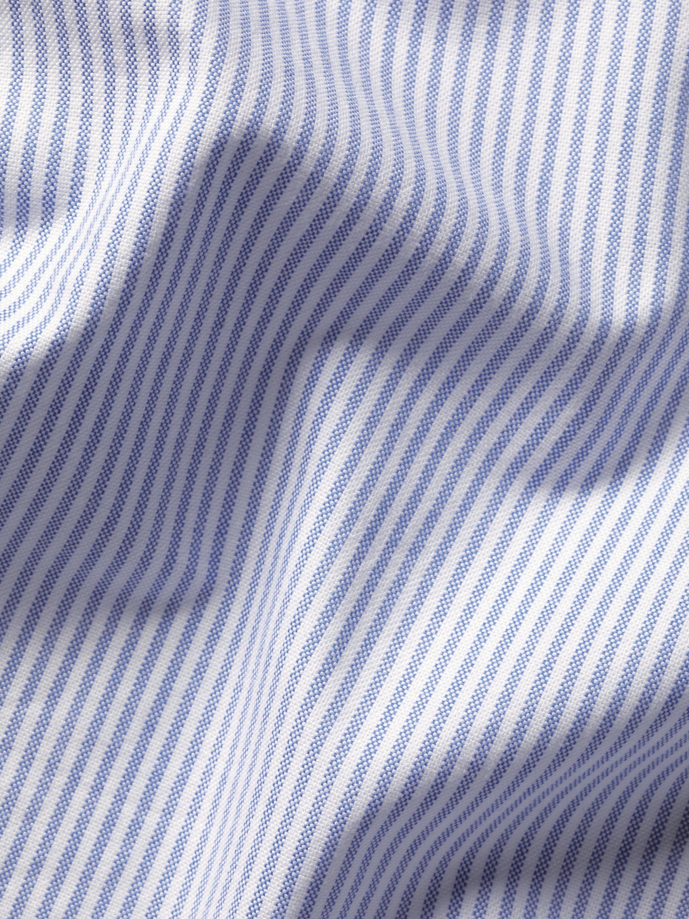 Product image 4 of 5, which shows Charles Tyrwhitt Regular Fit Button Down Collar Stripe Cotton Shirt, Blue/White, XL