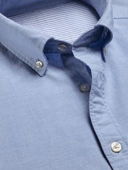 Charles Tyrwhitt Slim Fit Button Down Collar Cotton Shirt - view 2, Sky Blue