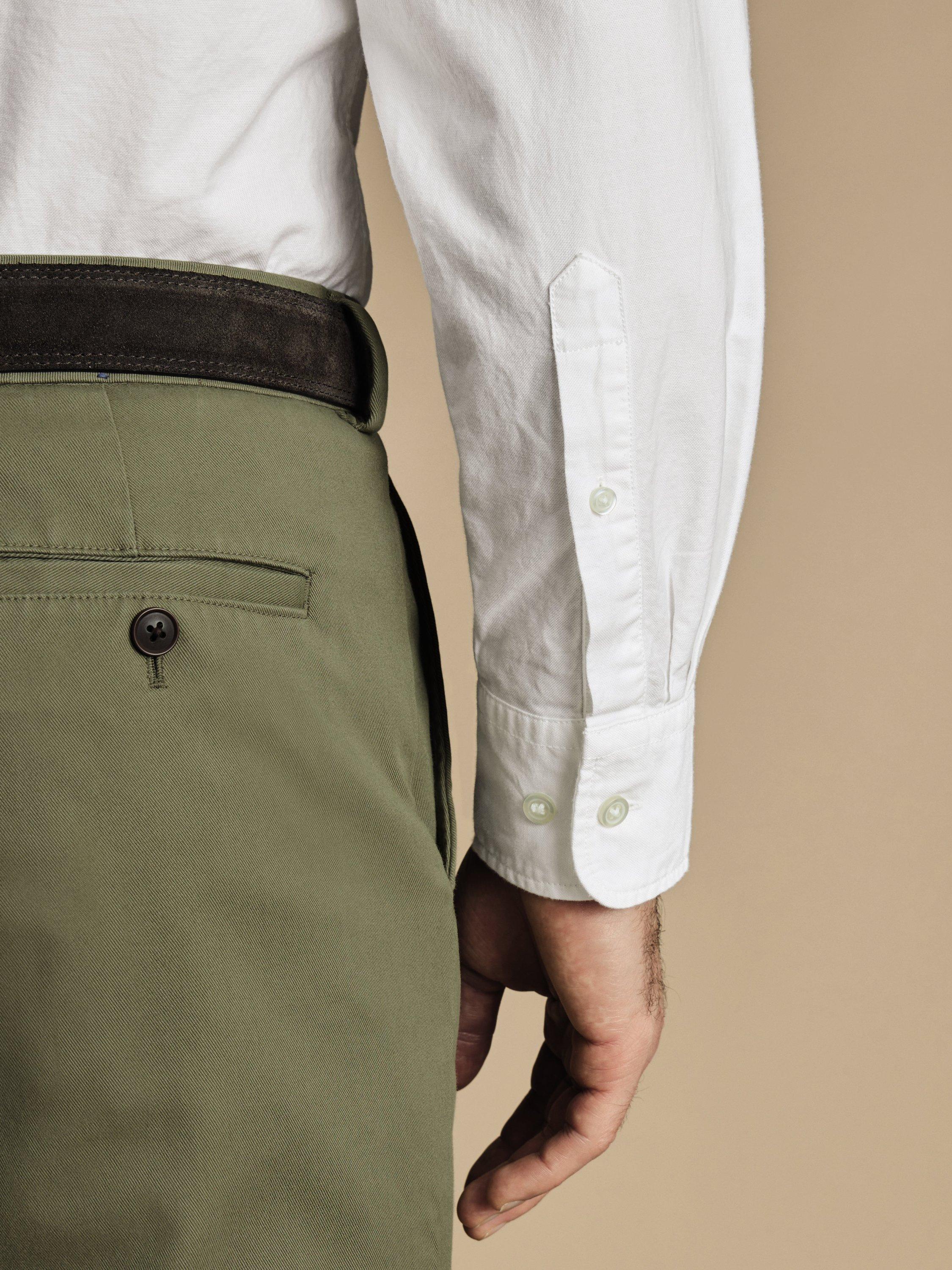 Product image 3 of 7, which shows Charles Tyrwhitt Slim Fit Button Down Collar Cotton Shirt, White, M