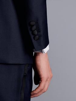 Charles Tyrwhitt Single Breasted Wool Dinner Jacket - view 2, Dark Navy