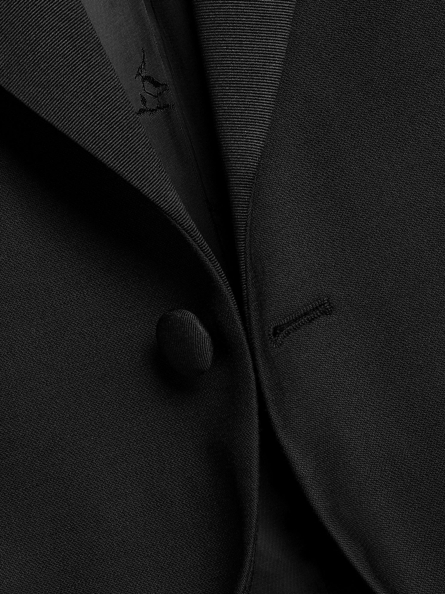 Product image 4 of 6, which shows Charles Tyrwhitt Slim Fit Single Breasted Wool Dinner Jacket, Black, 36R