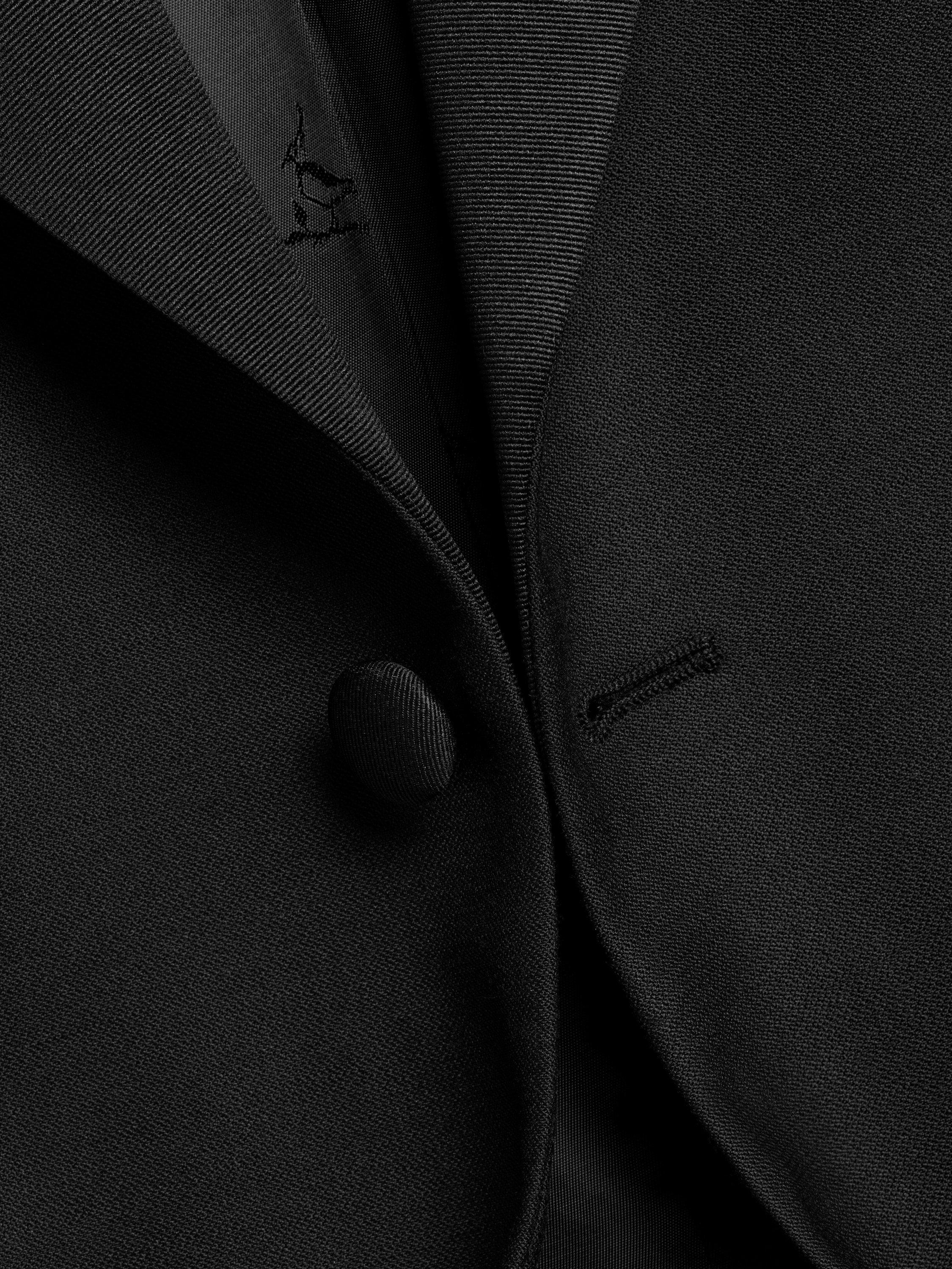 Product image 6 of 6, which shows Charles Tyrwhitt Slim Fit Single Breasted Wool Dinner Jacket, Black, 36R