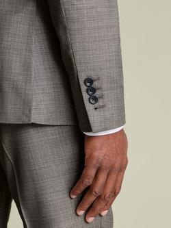 Charles Tyrwhitt Slim Fit Single Breasted Wool Blazer, Grey - view 2, Grey