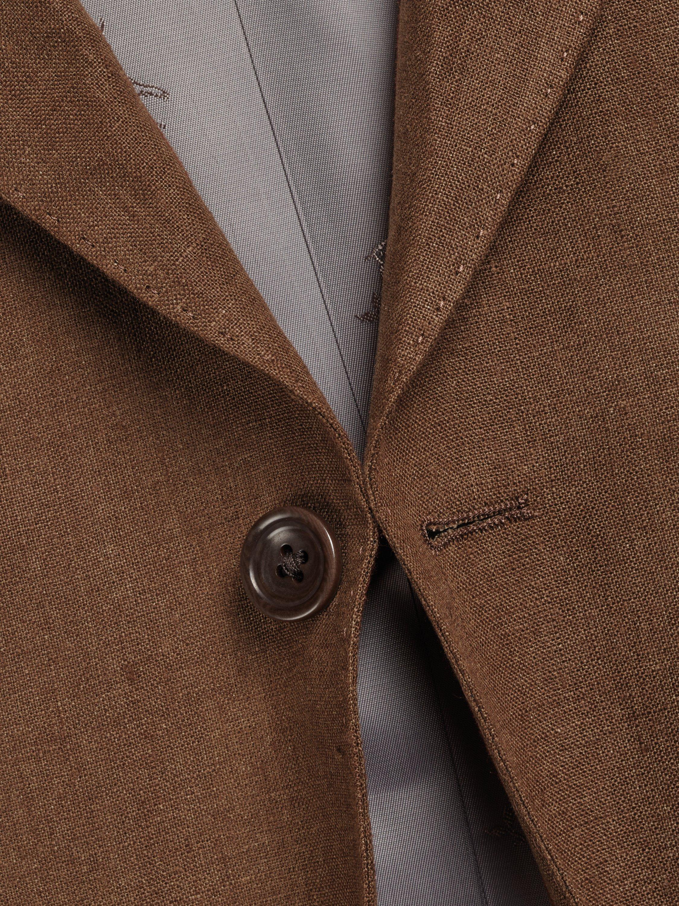 Product image 4 of 5, which shows Charles Tyrwhitt Single Breasted Linen Blazer, Rust, 36R