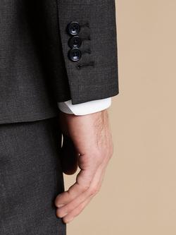 Charles Tyrwhitt Slim Fit Single Breasted Wool Blazer - view 2, Charcoal Grey