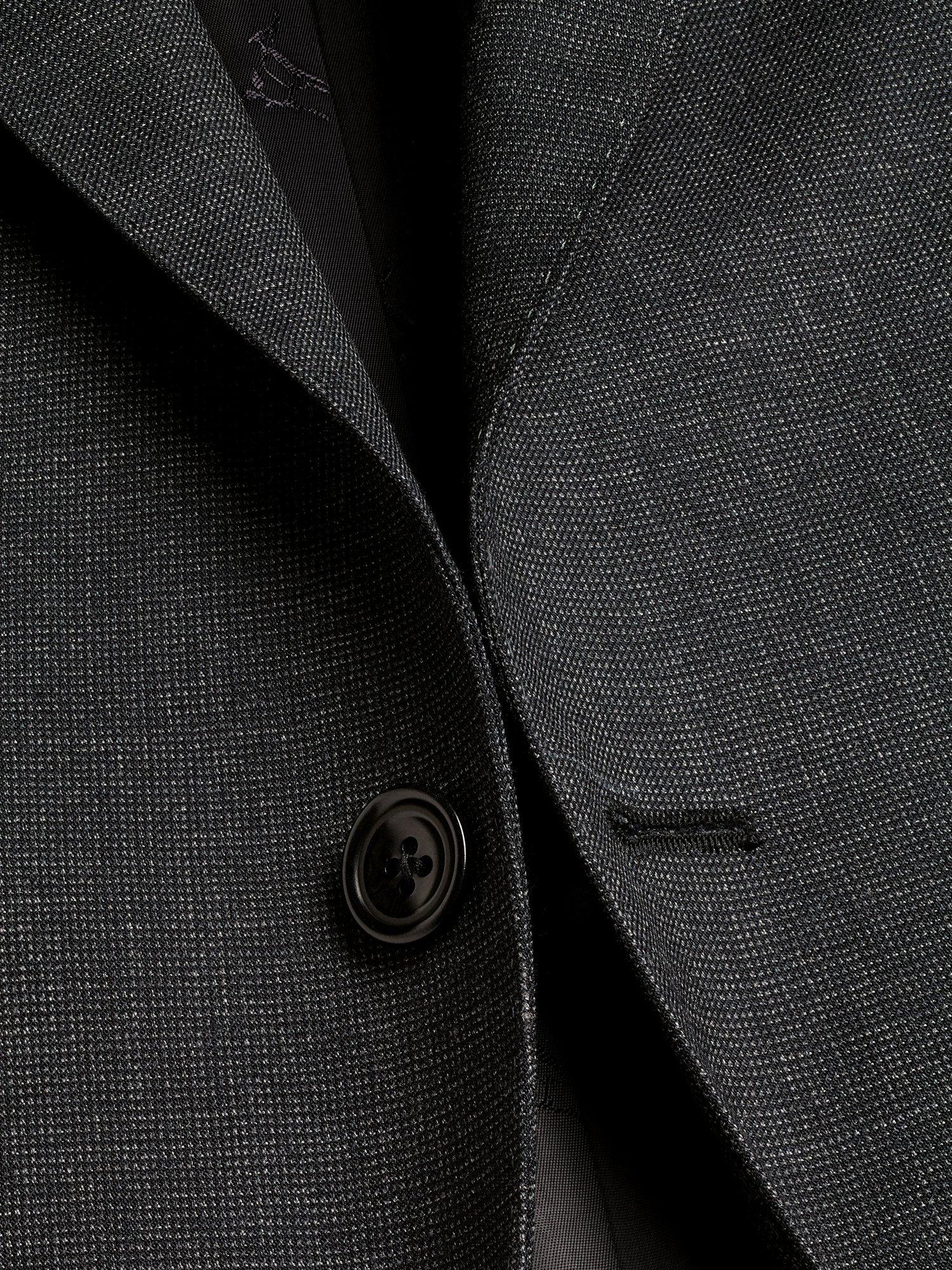 Product image 3 of 4, which shows Charles Tyrwhitt Slim Fit Single Breasted Wool Blazer, Charcoal Grey, 36R