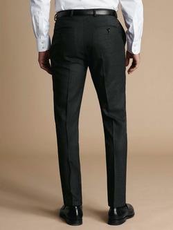 Charles Tyrwhitt Slim Fit Wool Suit Trousers - view 2, Charcoal Grey
