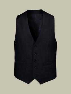 Charles Tyrwhitt Single Breasted Wool Waistcoat, Navy
