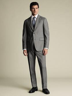 Charles Tyrwhitt Single Breasted Wool Waistcoat - view 2, Grey