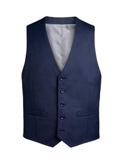 Charles Tyrwhitt Single Breasted Wool Waistcoat, Royal Blue
