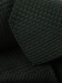 Charles Tyrwhitt Grenadine luxury Italian Tie - view 2, Dark Green