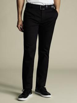 Charles Tyrwhitt Performance Cotton Blend Chinos, Black