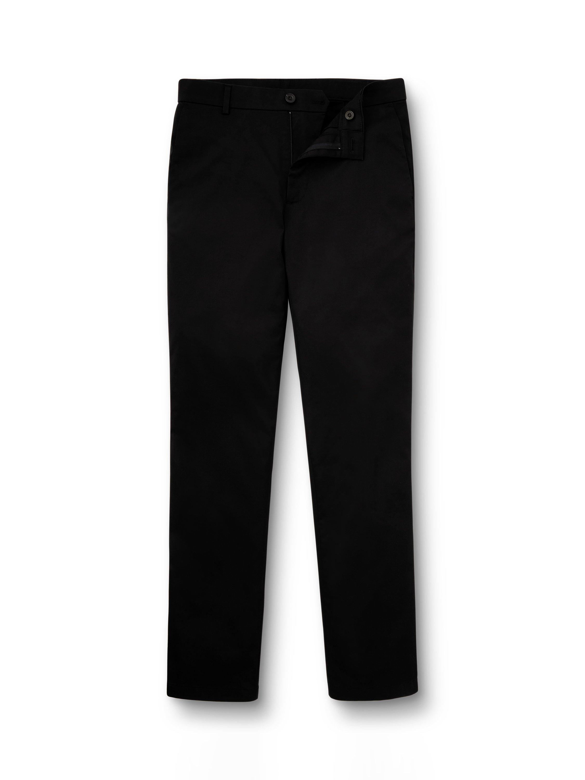 Product image 3 of 6, which shows Charles Tyrwhitt Performance Cotton Blend Chinos, Black, 30S
