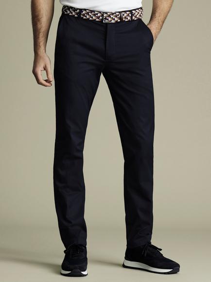 Charles Tyrwhitt Performance Cotton Blend Chinos, Navy
