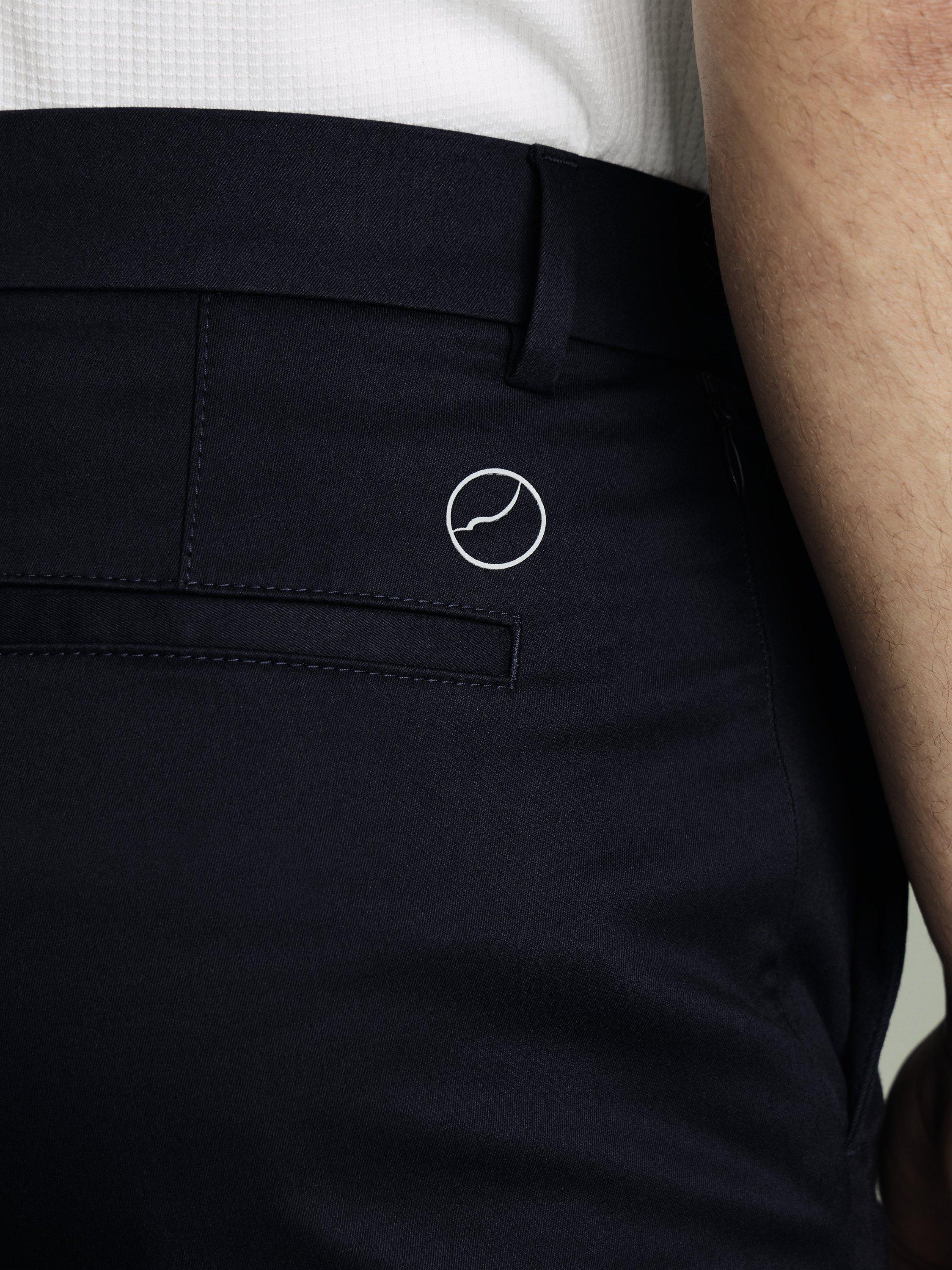 Product image 2 of 6, which shows Charles Tyrwhitt Performance Cotton Blend Chinos, Navy, 30S