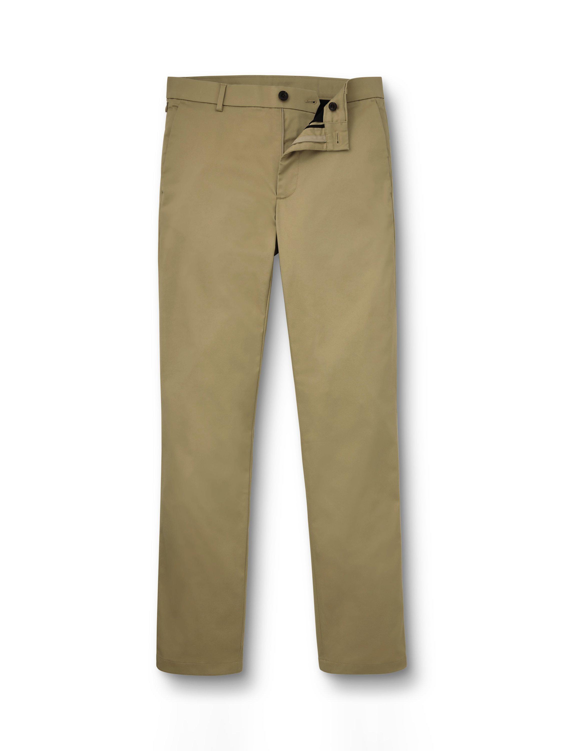 Product image 4 of 6, which shows Charles Tyrwhitt Performance Cotton Blend Chinos, Tan, 30S