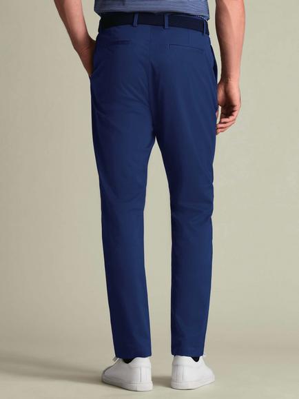 Charles Tyrwhitt Performance Cotton Blend Chinos - view 2, Royal Blue