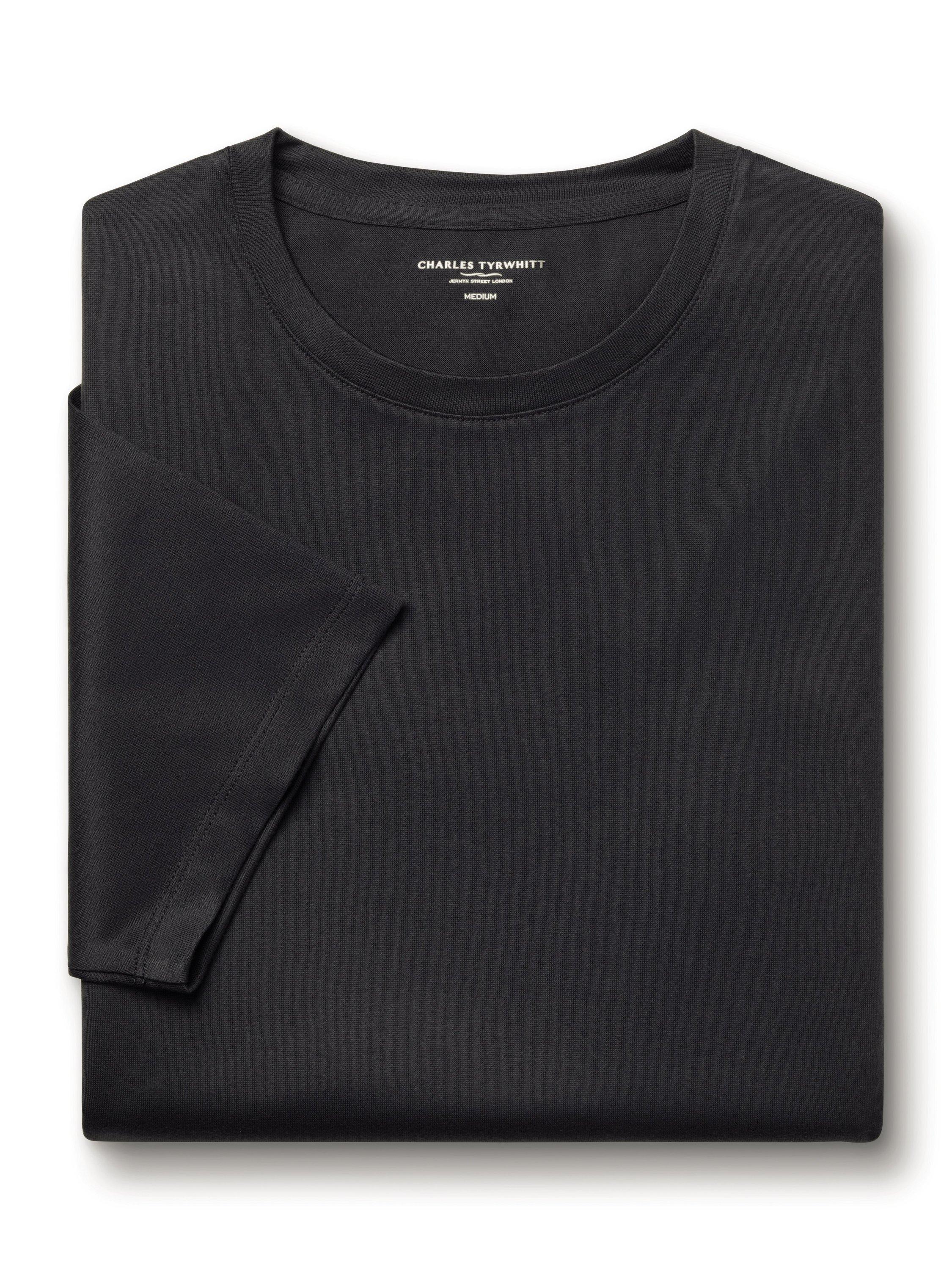 Product image 4 of 5, which shows Charles Tyrwhitt Crew Neck Cotton T-Shirt, Graphite Grey, M
