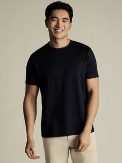 Charles Tyrwhitt Crew Neck Cotton T-Shirt, Navy, Navy