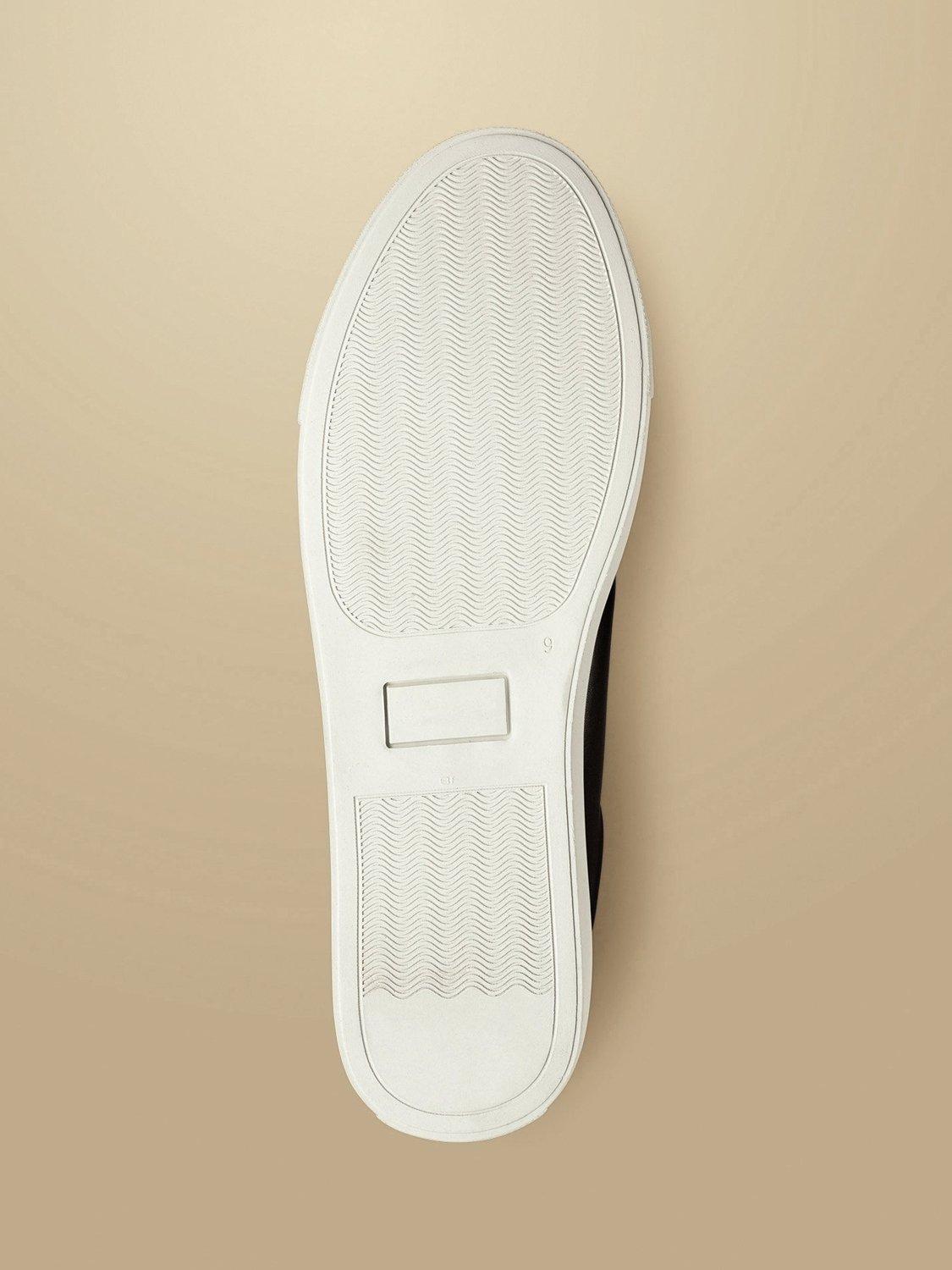 Product image 2 of 5, which shows Charles Tyrwhitt Lace Up Leather Trainers, Dark Chocolate, 12