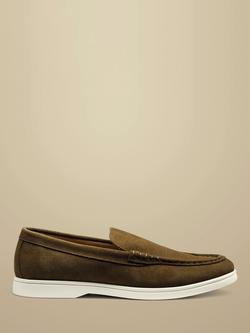 Charles Tyrwhitt Suede Slip On Shoes, Light Brown