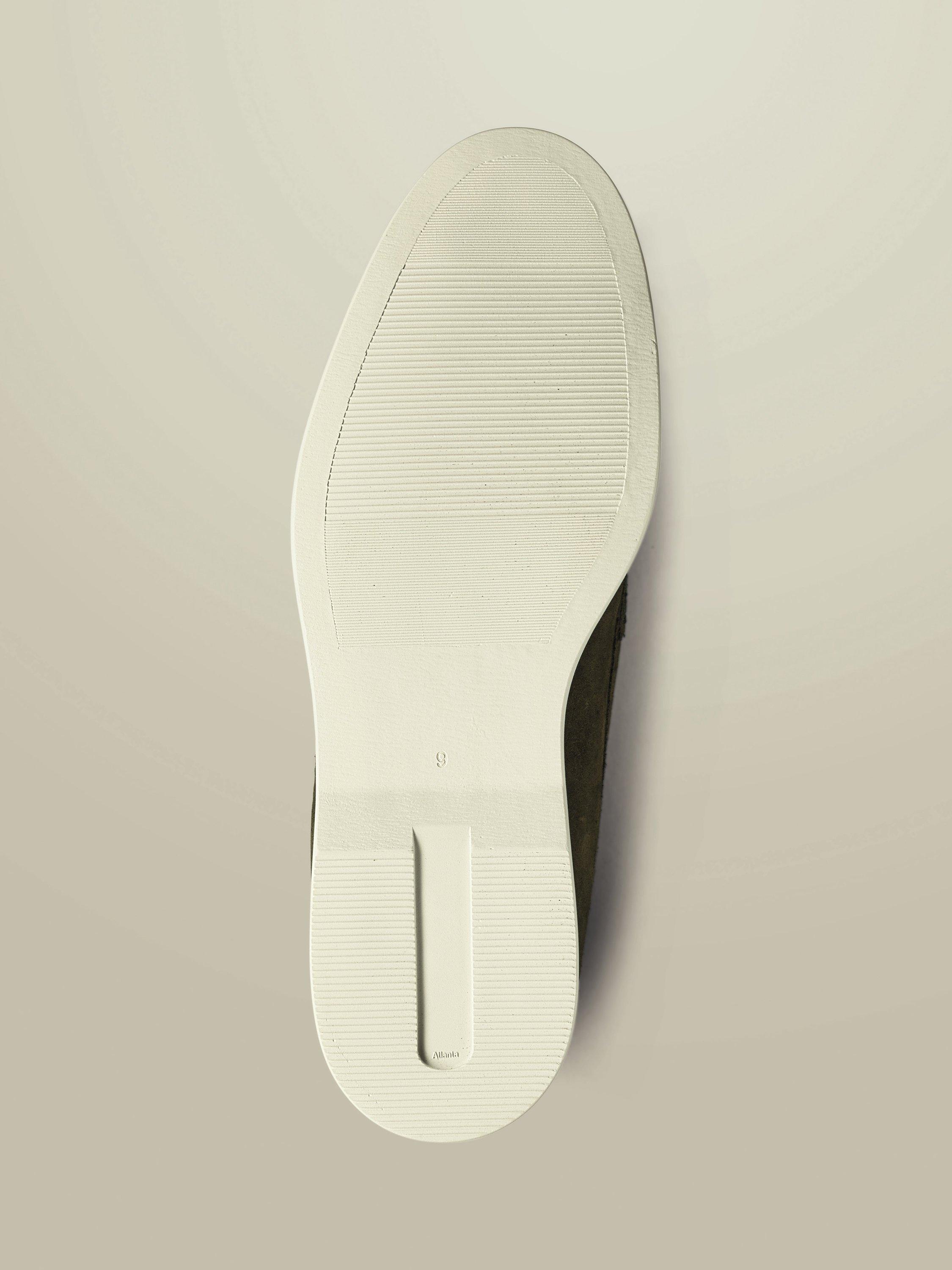 Product image 2 of 4, which shows Charles Tyrwhitt Suede Slip On Shoes, Olive Green, 11