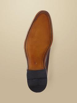 Charles Tyrwhitt Leather Oxford Shoes - view 2, Dark Chocolate