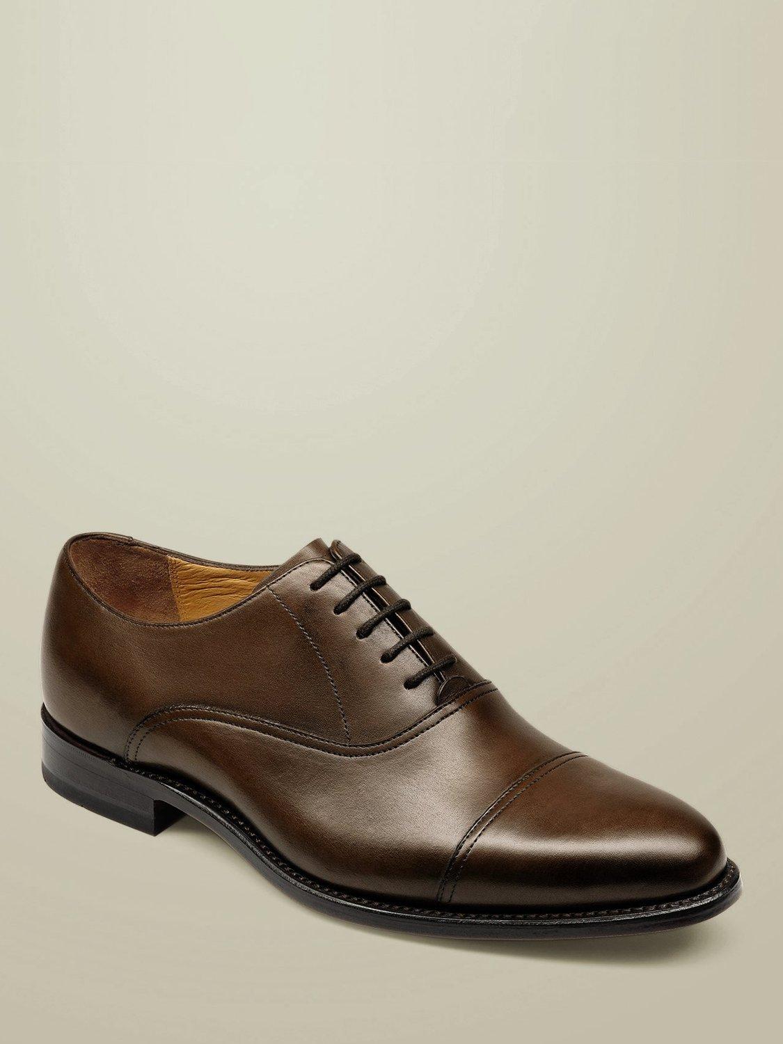 Product image 4 of 5, which shows Charles Tyrwhitt Leather Oxford Shoes, Dark Tan, 11