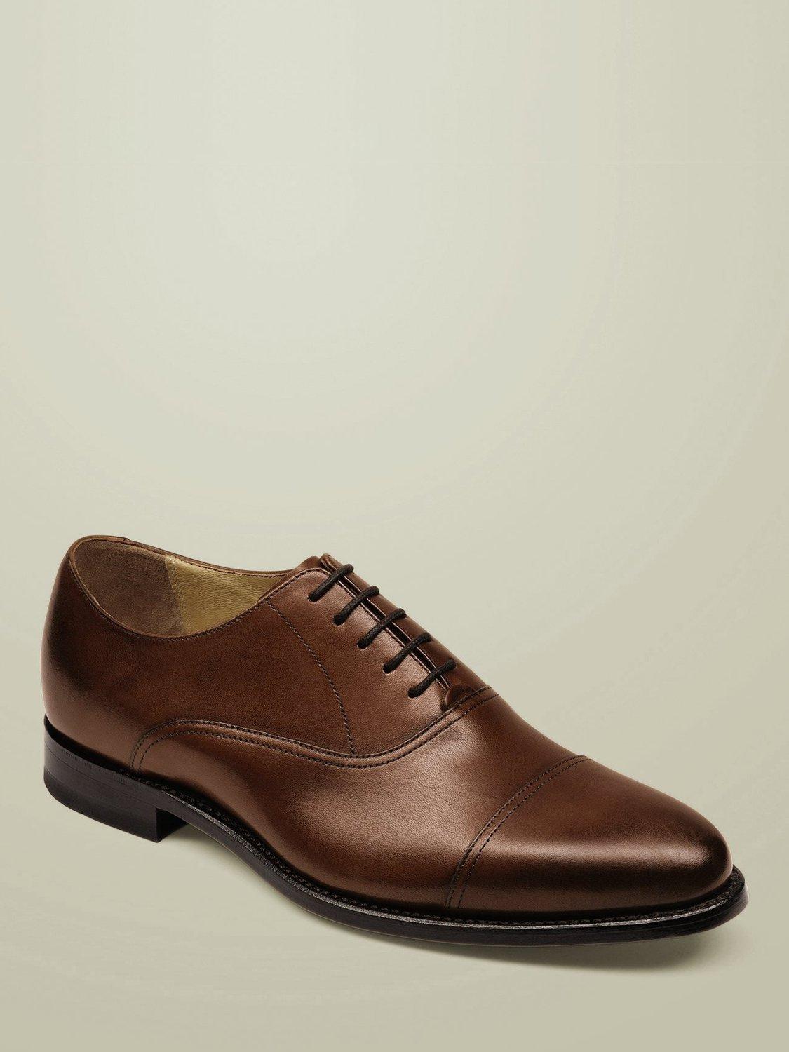 Product image 4 of 4, which shows Charles Tyrwhitt Leather Oxford Shoes, Chestnut Brown, 12