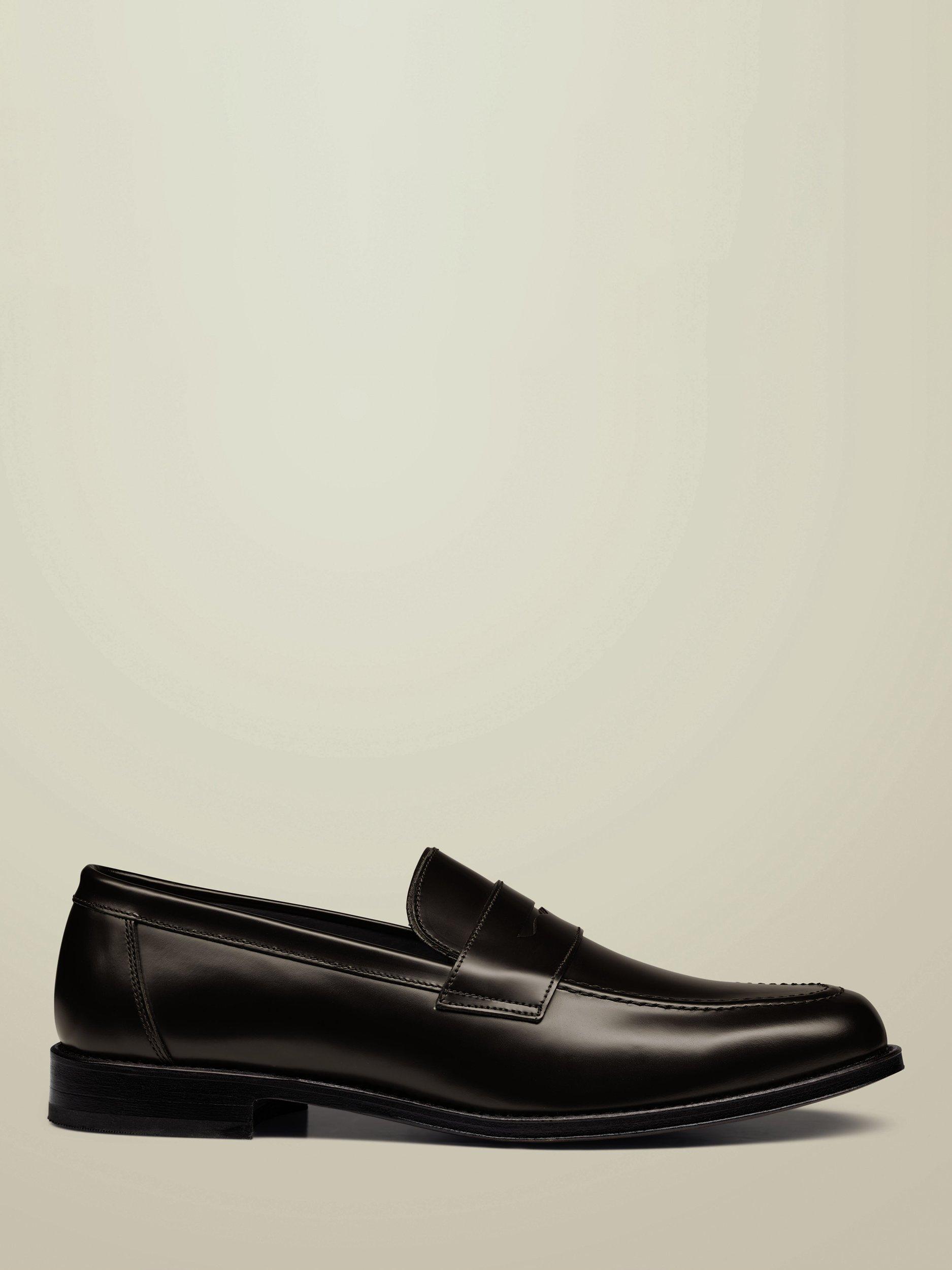Product image 1 of 3, which shows Charles Tyrwhitt Leather Loafers, Dark Chocolate, 7
