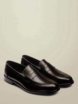 Charles Tyrwhitt Leather Loafers - view 2, Dark Chocolate