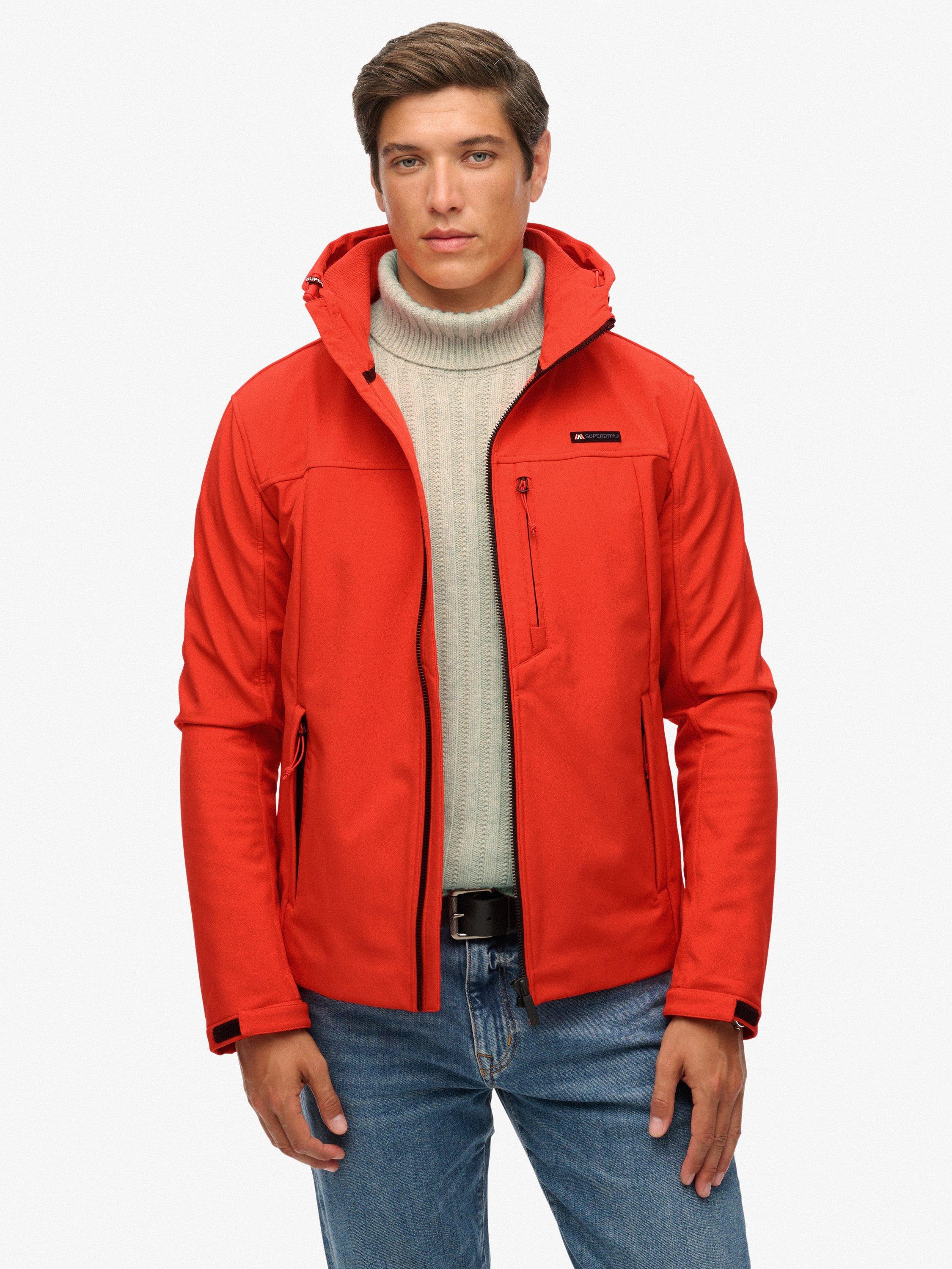 Product image 1 of 6, which shows Superdry Hooded Zip Front Jacket, Bold Orange, S