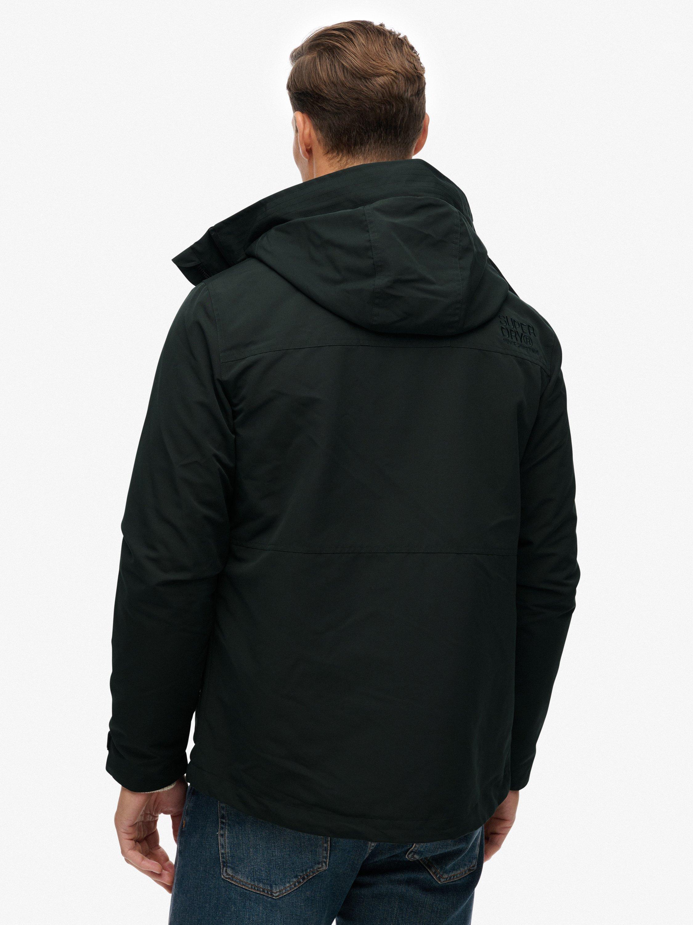 Product image 2 of 6, which shows Superdry Hooded Zip Front Technical Jacket, Cedar Dark Green, XXL