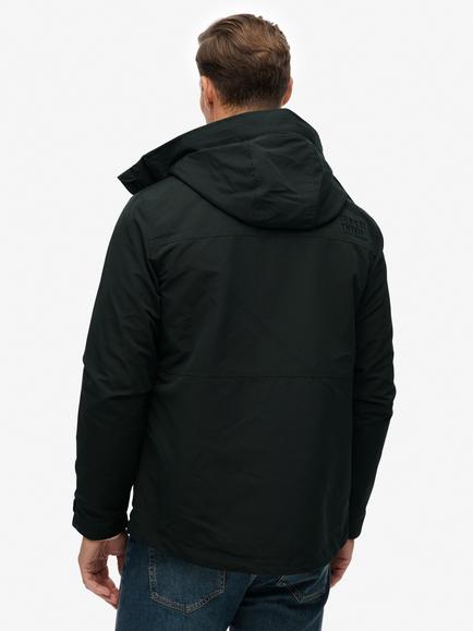 Superdry Hooded Zip Front Technical Jacket - view 2, Cedar Dark Green