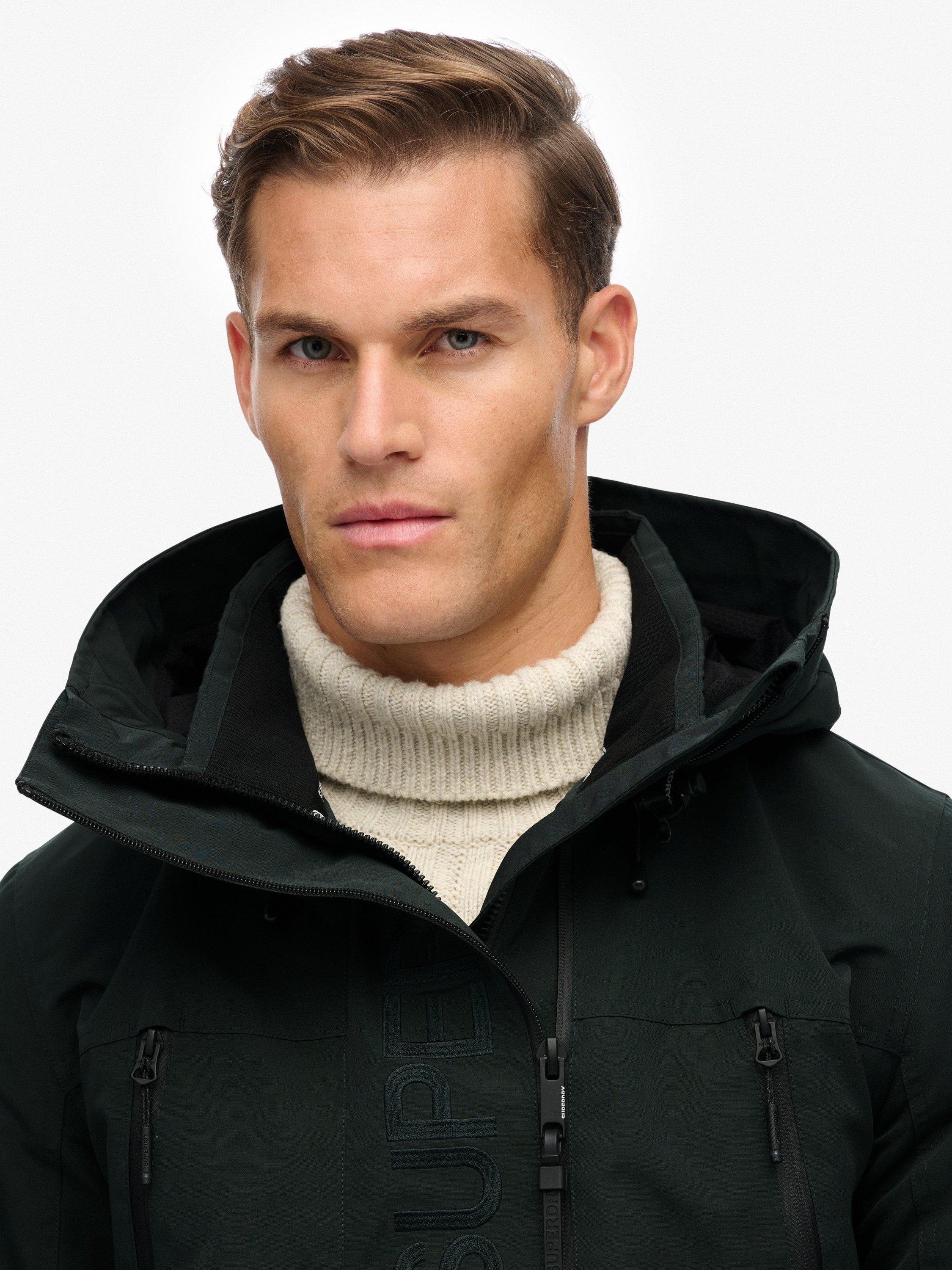 Product image 5 of 6, which shows Superdry Hooded Zip Front Technical Jacket, Cedar Dark Green, XXL