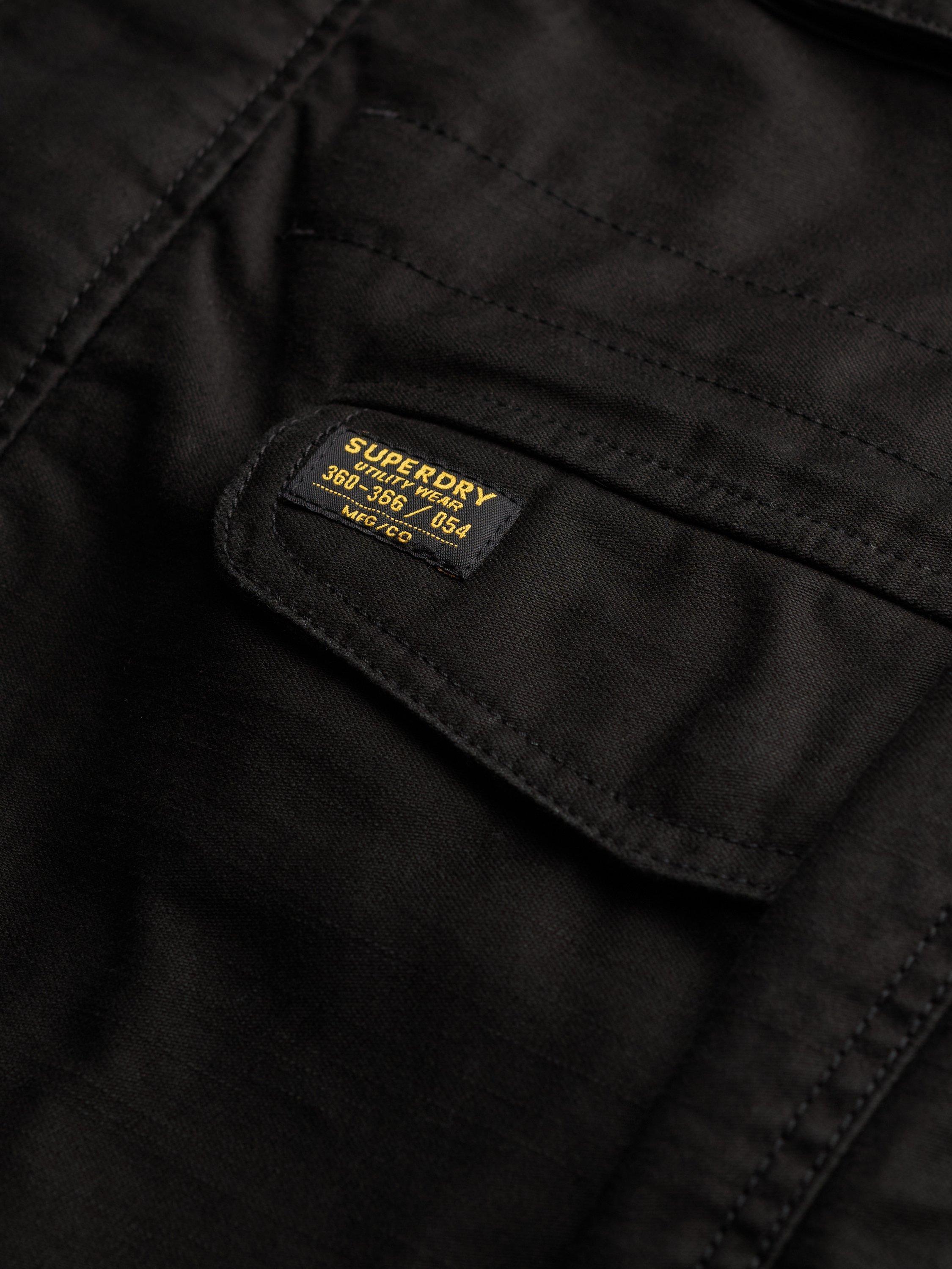 Product image 7 of 7, which shows Superdry Collared M65 Cotton Jacket, Jet Black, S