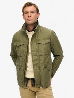 Superdry Collared M65 Cotton Jacket, Burnt Olive