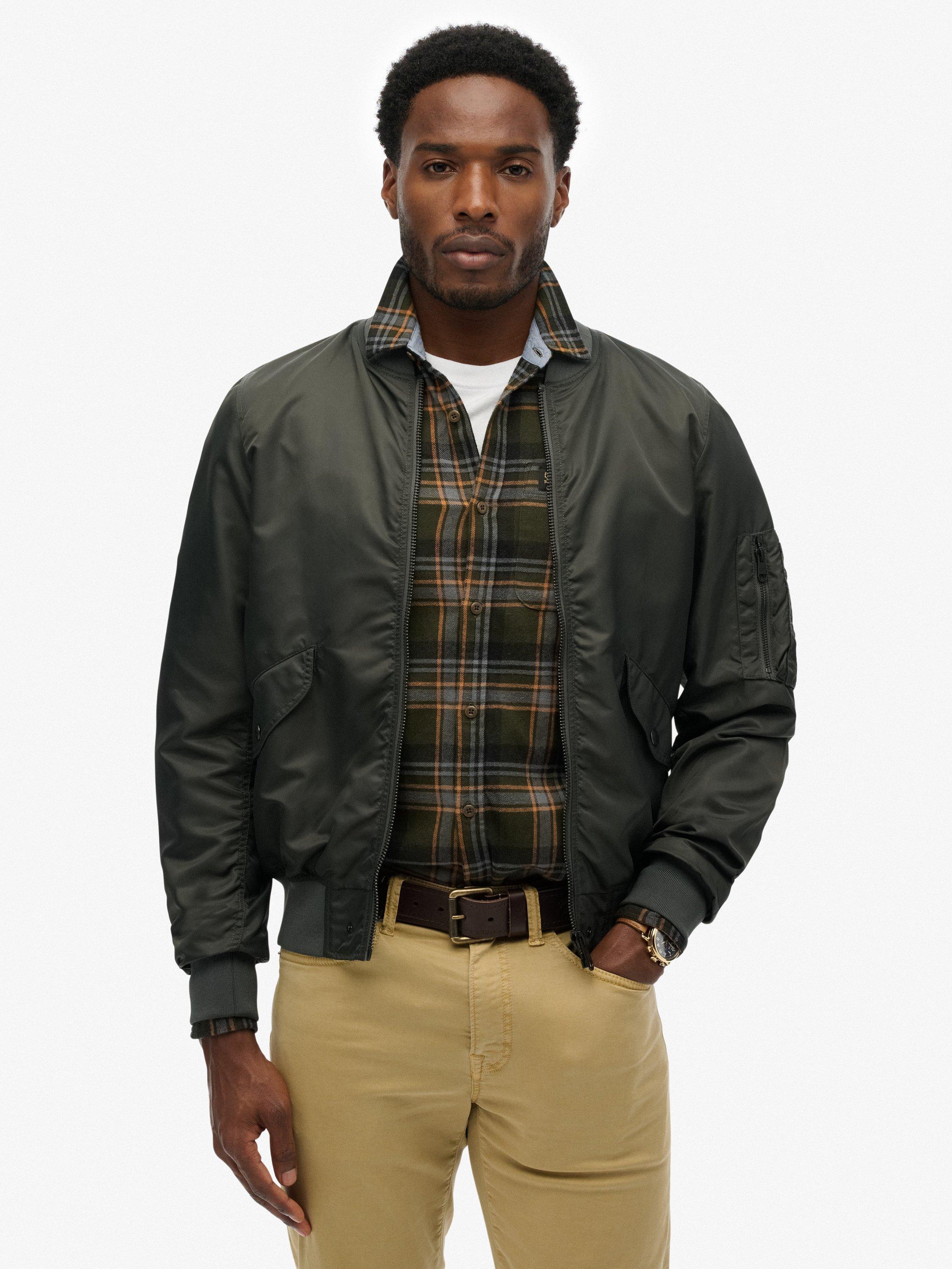 Product image 1 of 6, which shows Superdry MA1 Bomber Jacket, Tarmac, XL