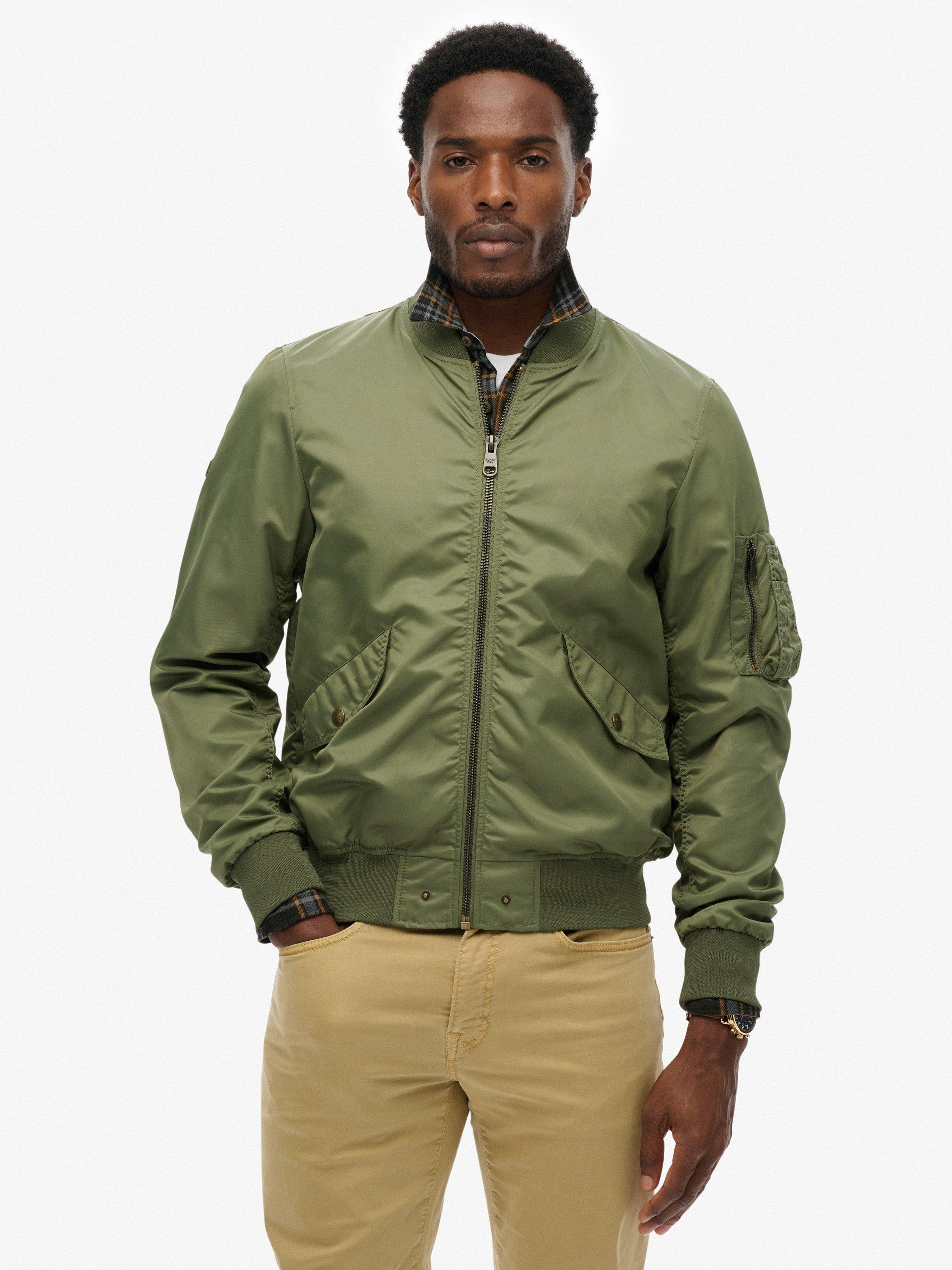 Product image 4 of 6, which shows Superdry MA1 Bomber Jacket, Army Green, S
