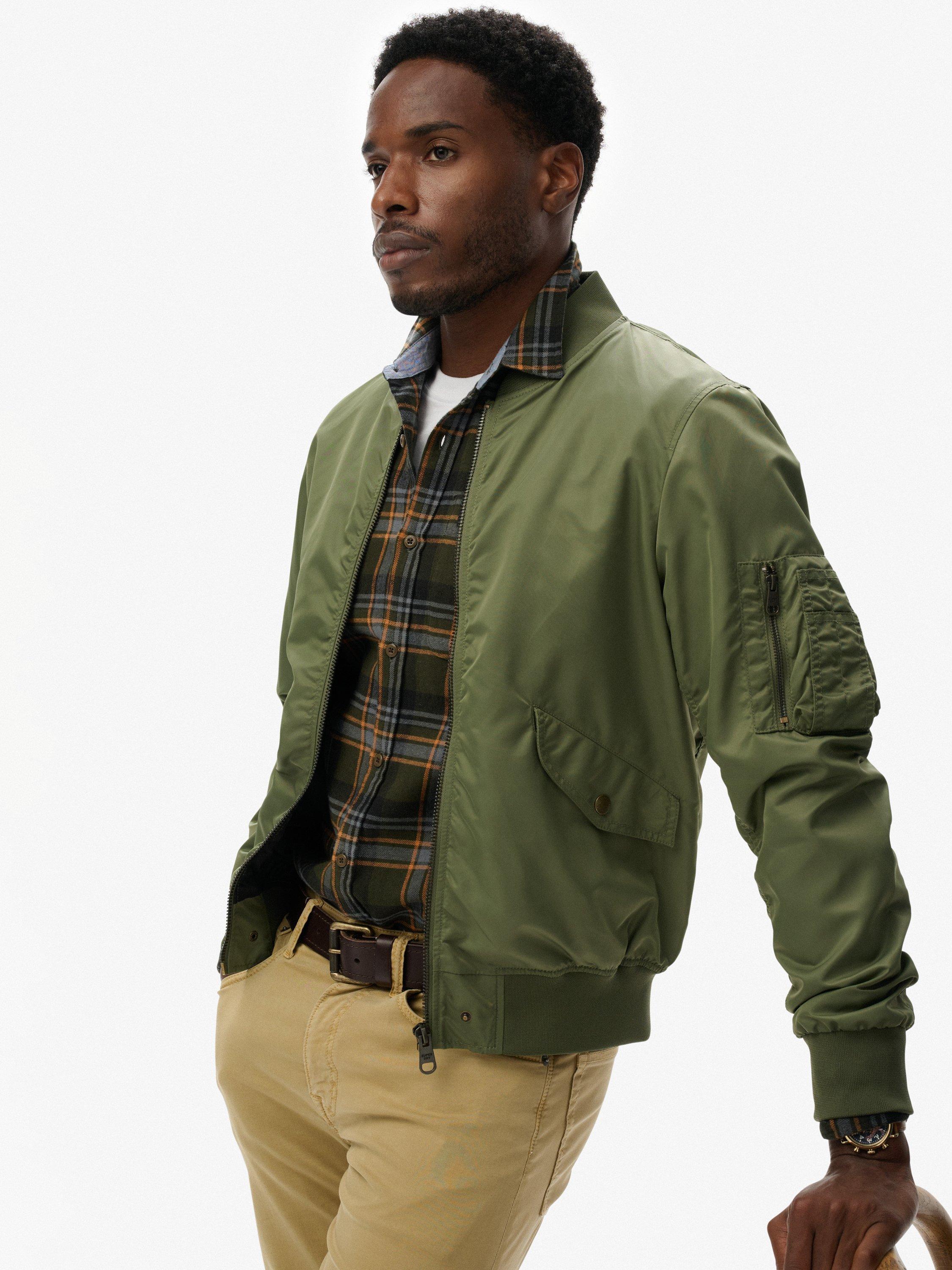 Product image 6 of 6, which shows Superdry MA1 Bomber Jacket, Army Green, S